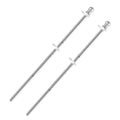 2pcs Stainless Steel Flag Pole Set 1.5m Rustproof O645941