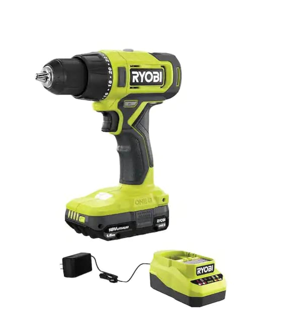18V Cordless 1/2 in. Drill/Driver Kit with Battery and Charger S33061