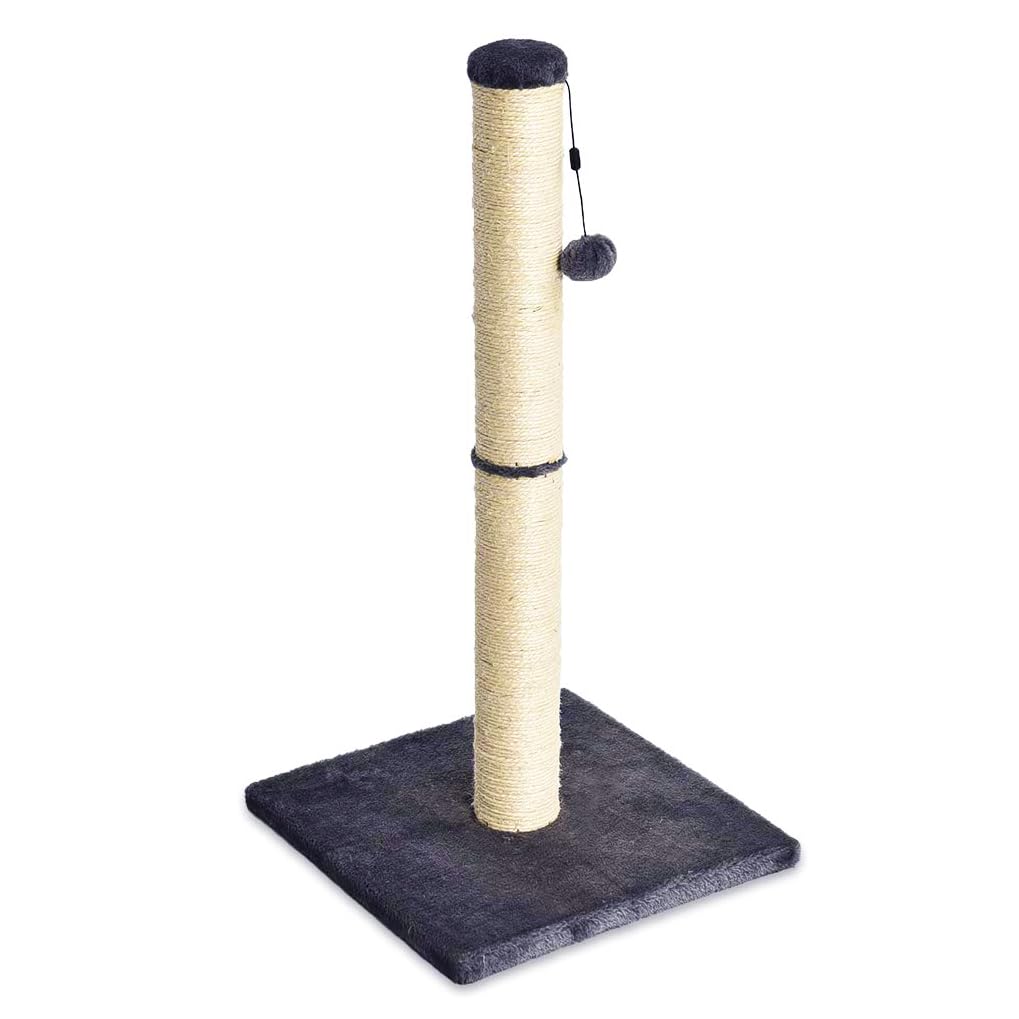 Cat Scratching Post with Dangling Ball Toy, Grey C870841