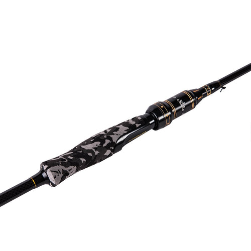 2 Piece 7 Feet 24 Ton Carbon Fiber Spincasting Fishing Rod with 2 Tips F357