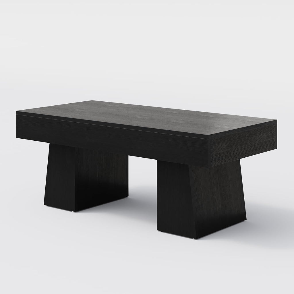 Black 47 Inches Wooden Coffee Table R714