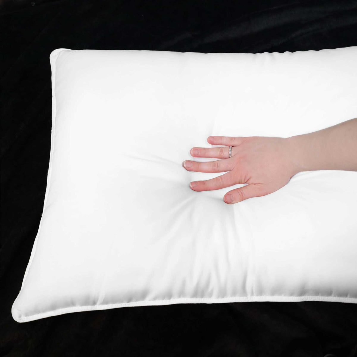 Down Alternative Pillow Set, Soft Microfiber Shell, Set of 2, King Size L318