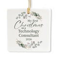 Ceramic 3-inch Square Ornament Z8598