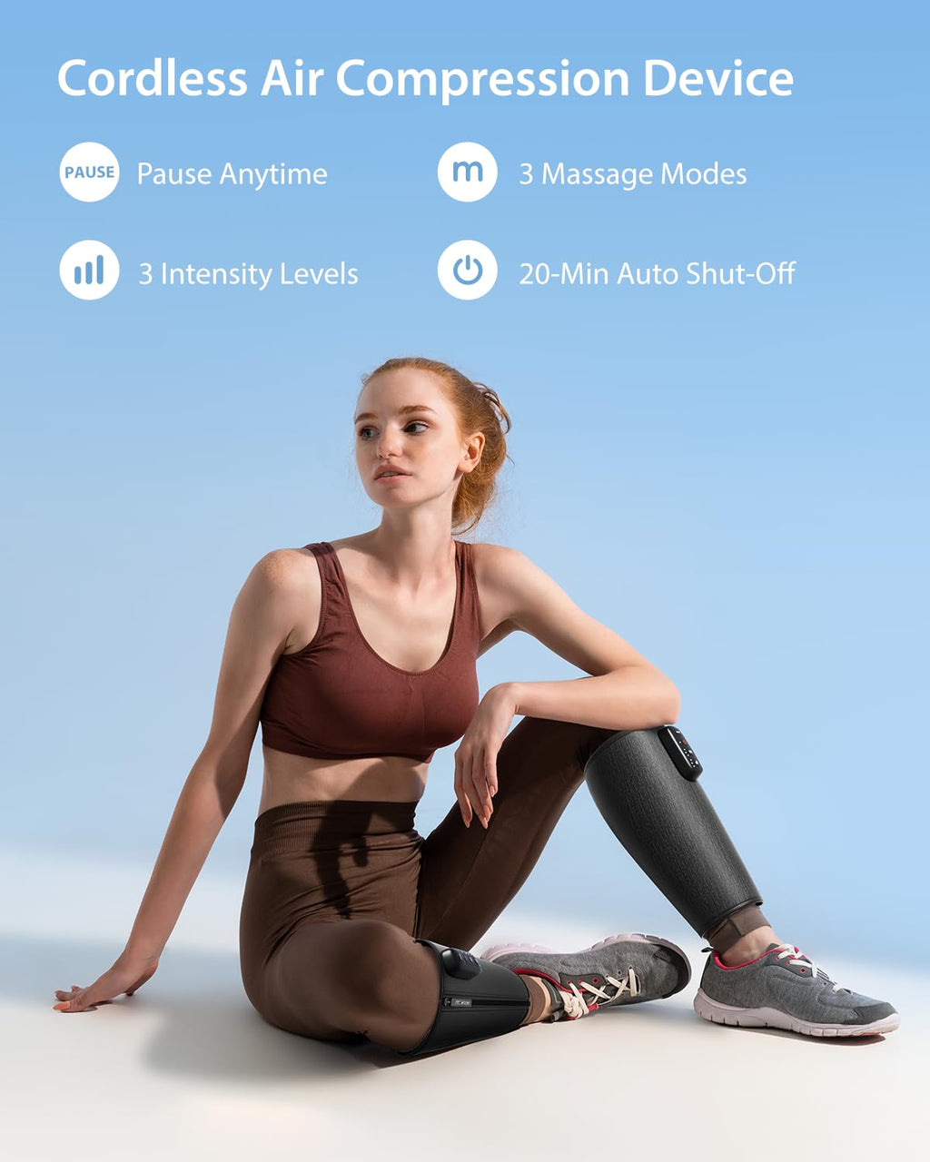 Cordless Calf Massager with 3 Intensities 3 Modes W74490