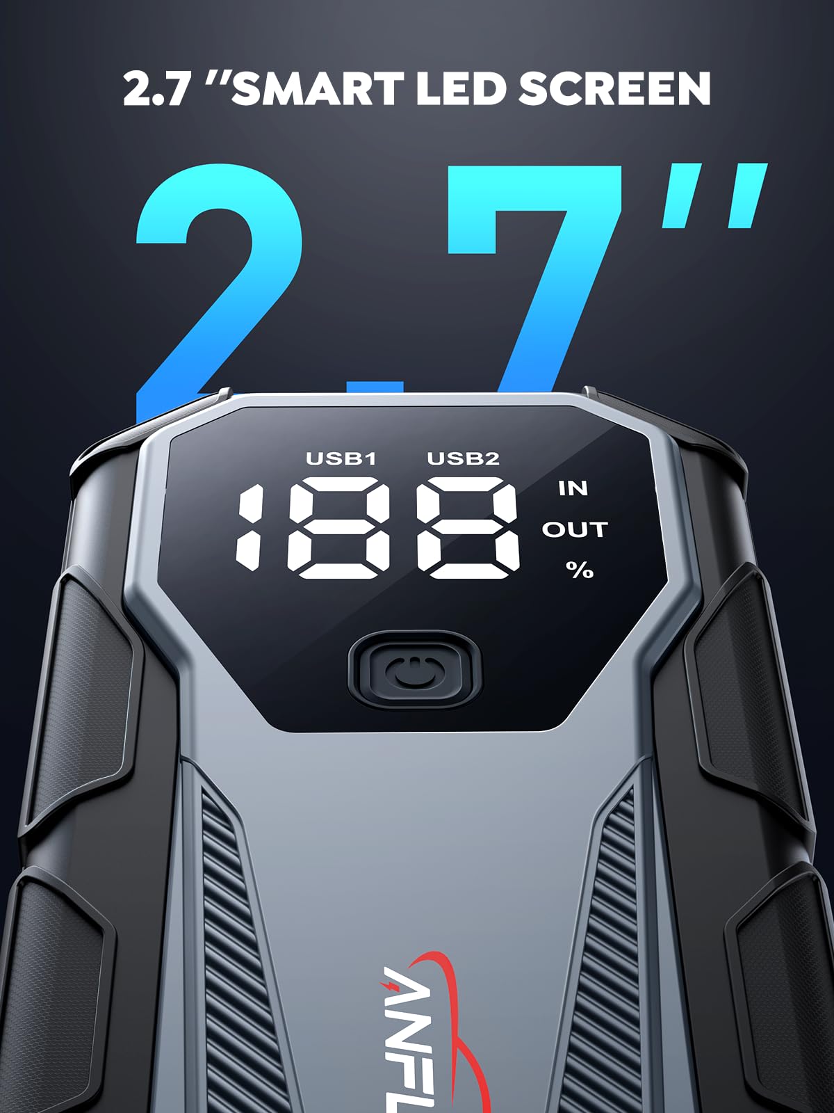 6000A 12V Portable Jump Starter with LED Display K953089