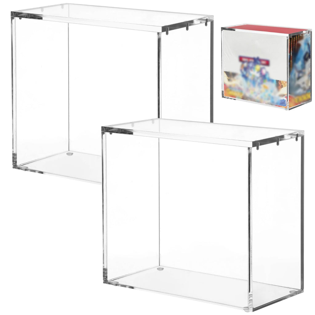 2 Pcs Acrylic Display Cases with Lid Q607224