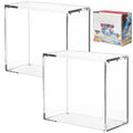 2 Pcs Acrylic Display Cases with Lid Q607224