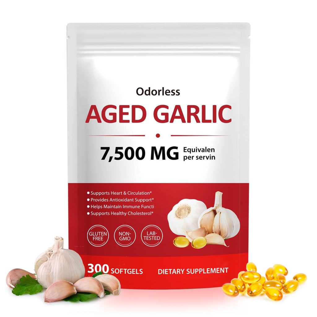 Odorless Garlic Softgels 7500mg 300 Softgels K541