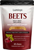 Beet Chews with Grape Seed Extract & CoQ10, 60 Chews D357