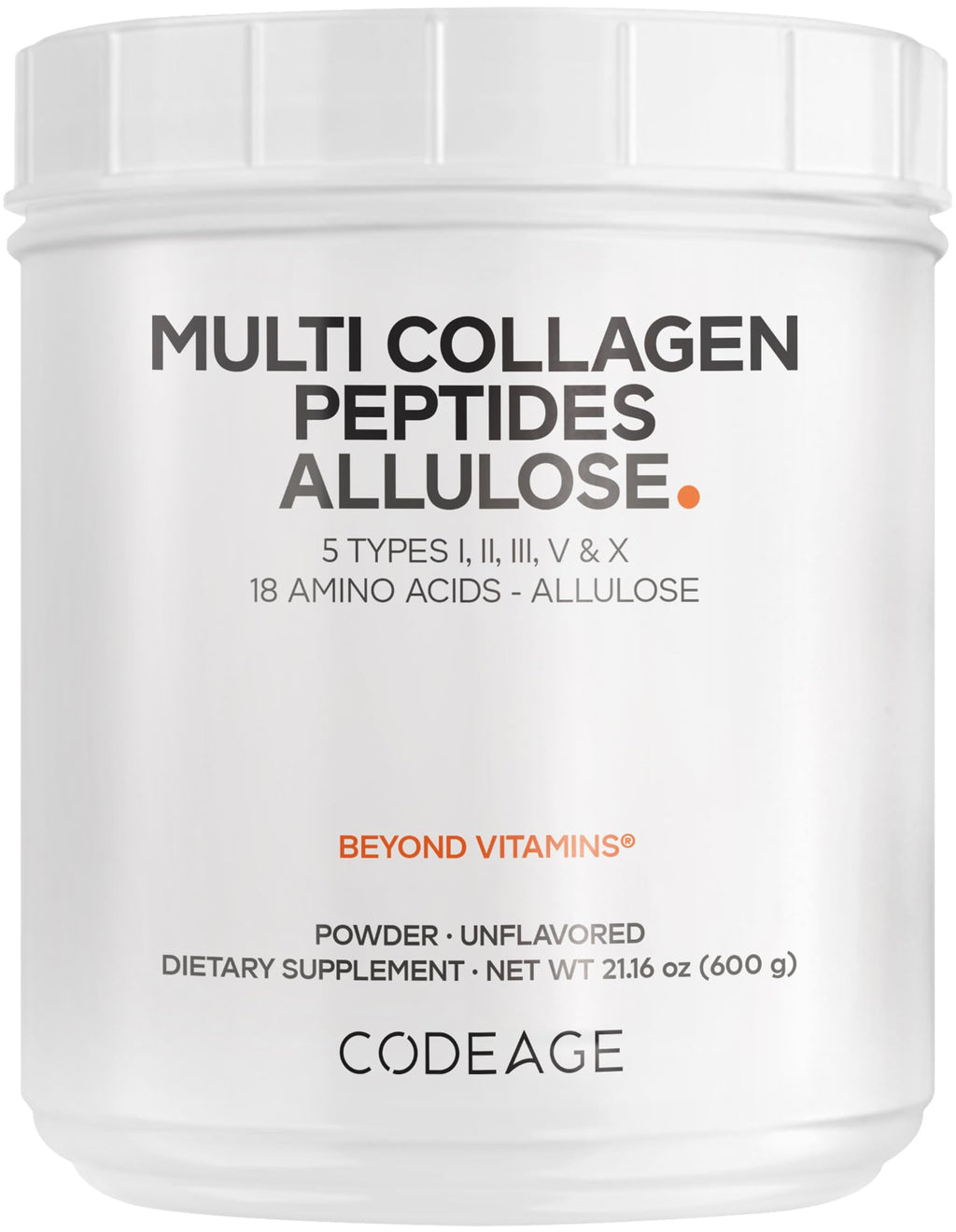 Unflavored Multi Collagen Peptides Powder 21.16 Oz E992