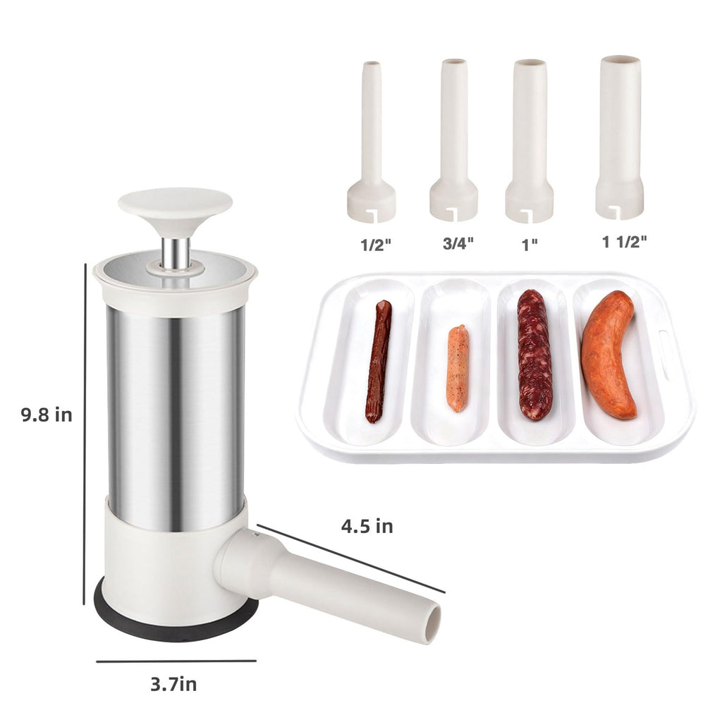 2.2-Pound Vertical Sausage Stuffer with 4 Nozzles S177