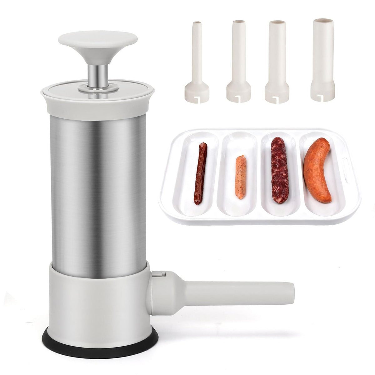 2.2-Pound Vertical Sausage Stuffer with 4 Nozzles S177