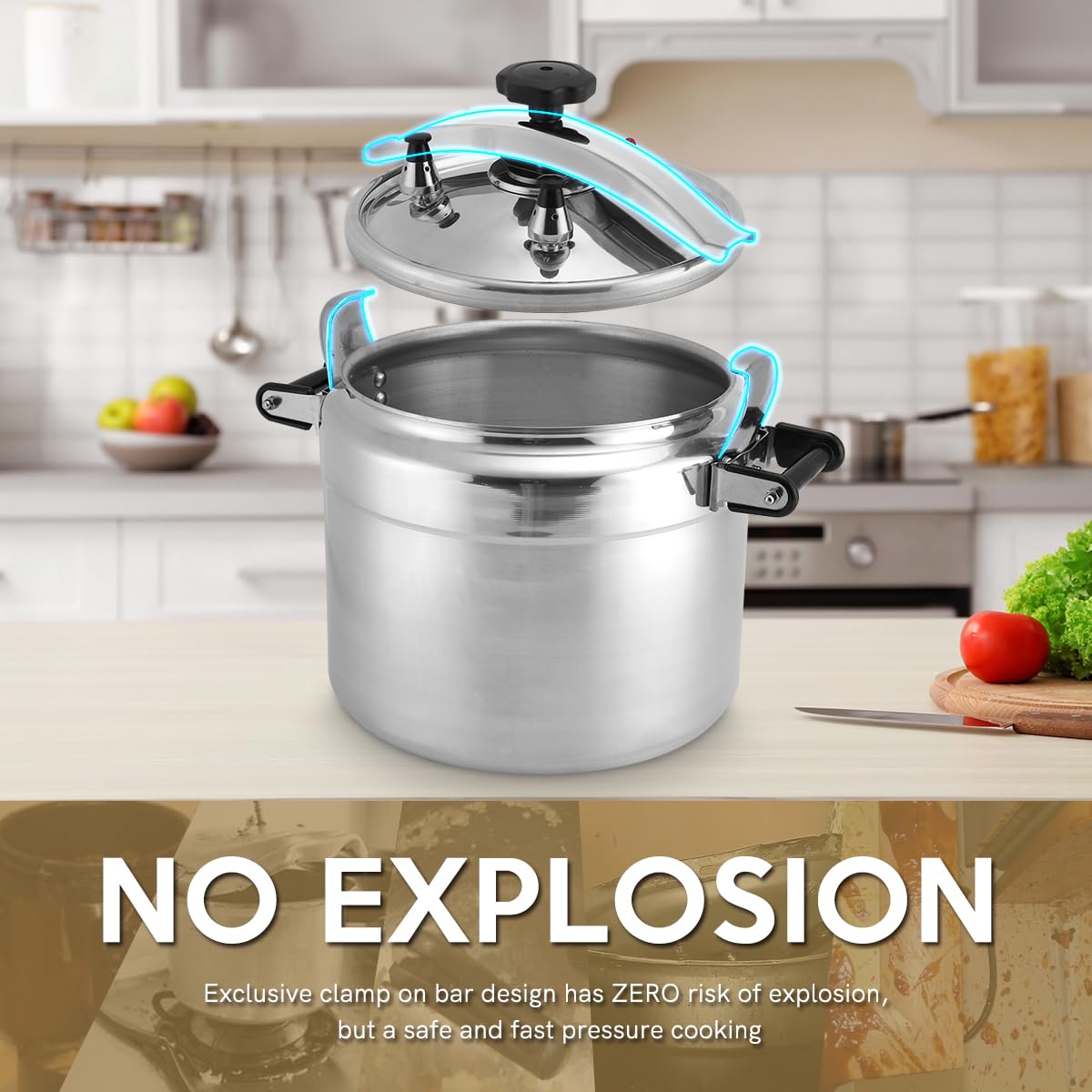 26 Quart Aluminum Stovetop Pressure Cooker H170238