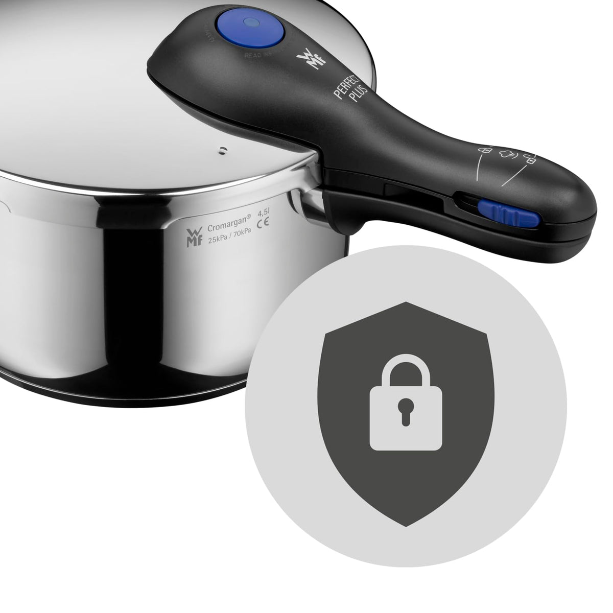 22 cm 6.5 Litre Stainless Steel Quick Cooker Set Q166