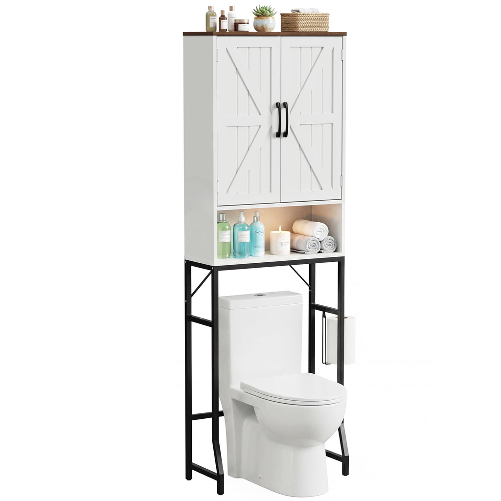 White Over The Toilet Storage Cabinet C590