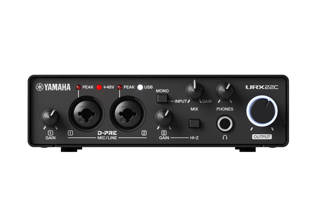 2-in/2-out USB-C Audio/MIDI Interface with 32-bit/192kHz Support, Black R3549