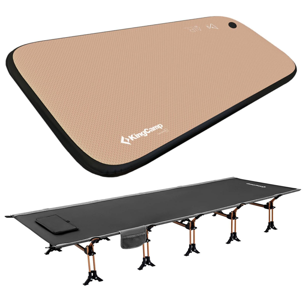Portable Camping Cot & Single-Size Inflatable Sleeping Pad H197006
