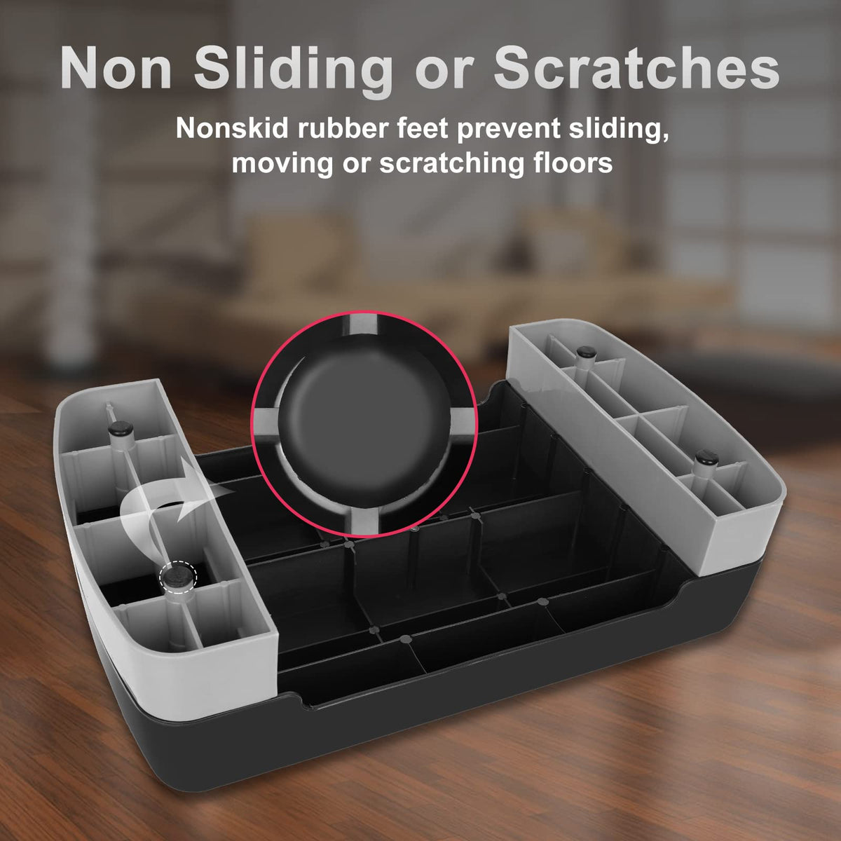 Adjustable 4"-6" Step Aerobics Platform with 2 Riser Q7457