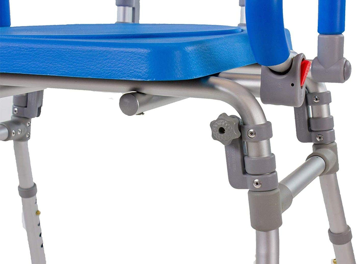 Folding Shower Chair with Padded Seat Armrests Backrest G51802
