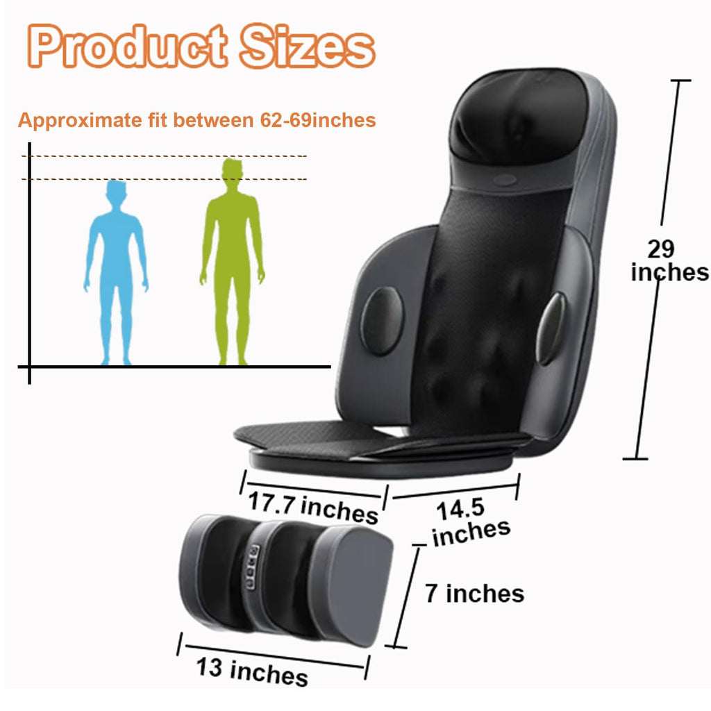 Shiatsu Back Massager with Heat A895