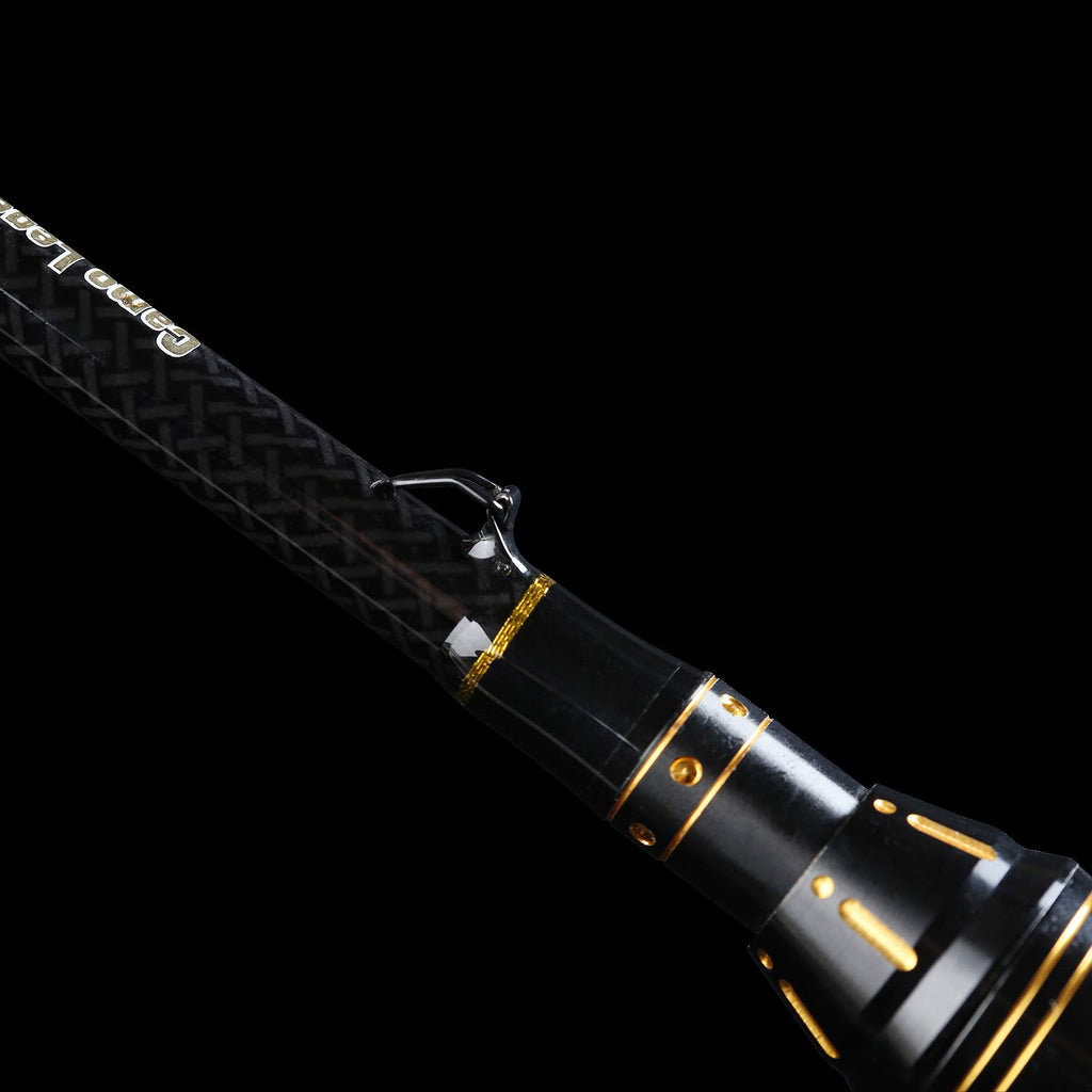 2 Piece 7 Feet 24 Ton Carbon Fiber Spincasting Fishing Rod with 2 Tips F357
