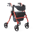Black & Red Rolling Walker with Memory Foam Seat E333242