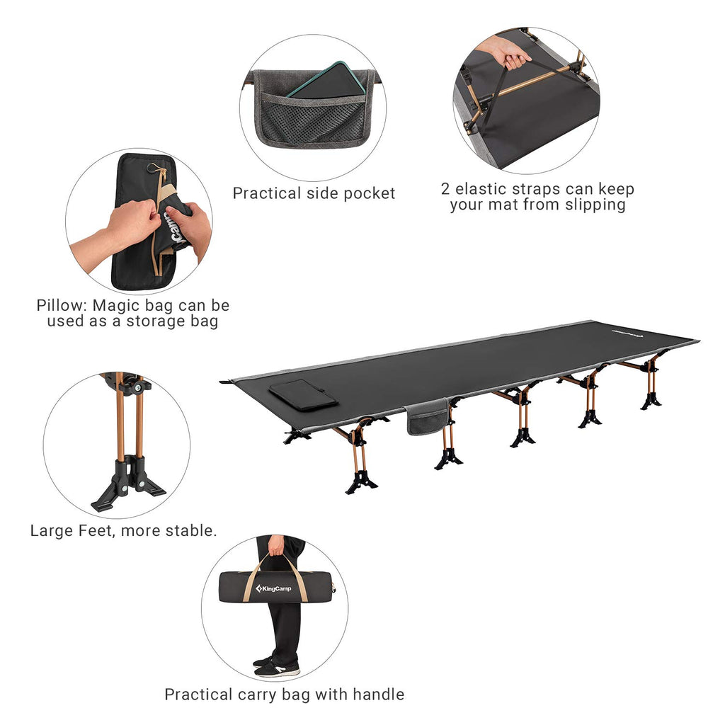Portable Camping Cot & Single-Size Inflatable Sleeping Pad H197006