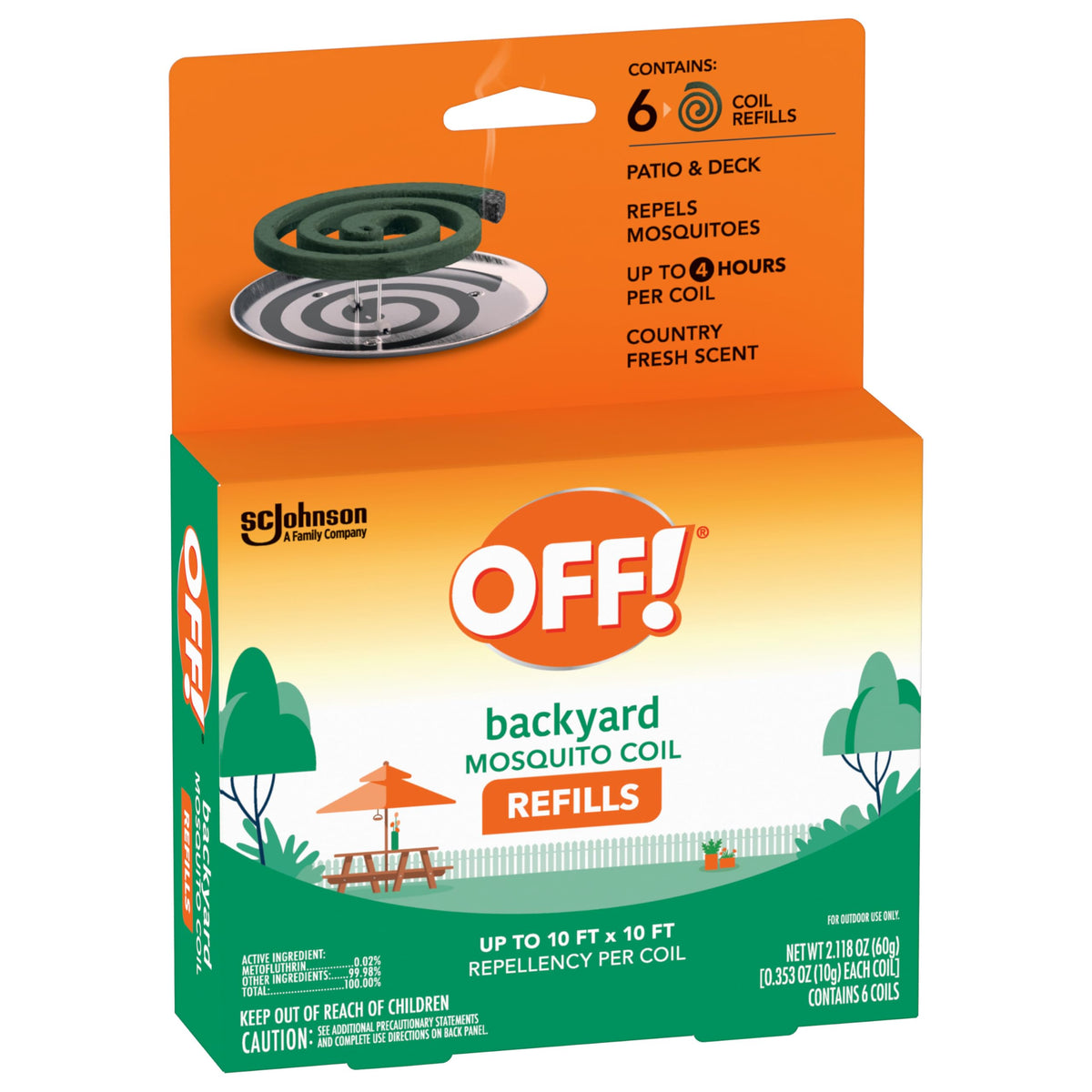 Mosquito Coil Refills 6 Count Pack of 2 T26527