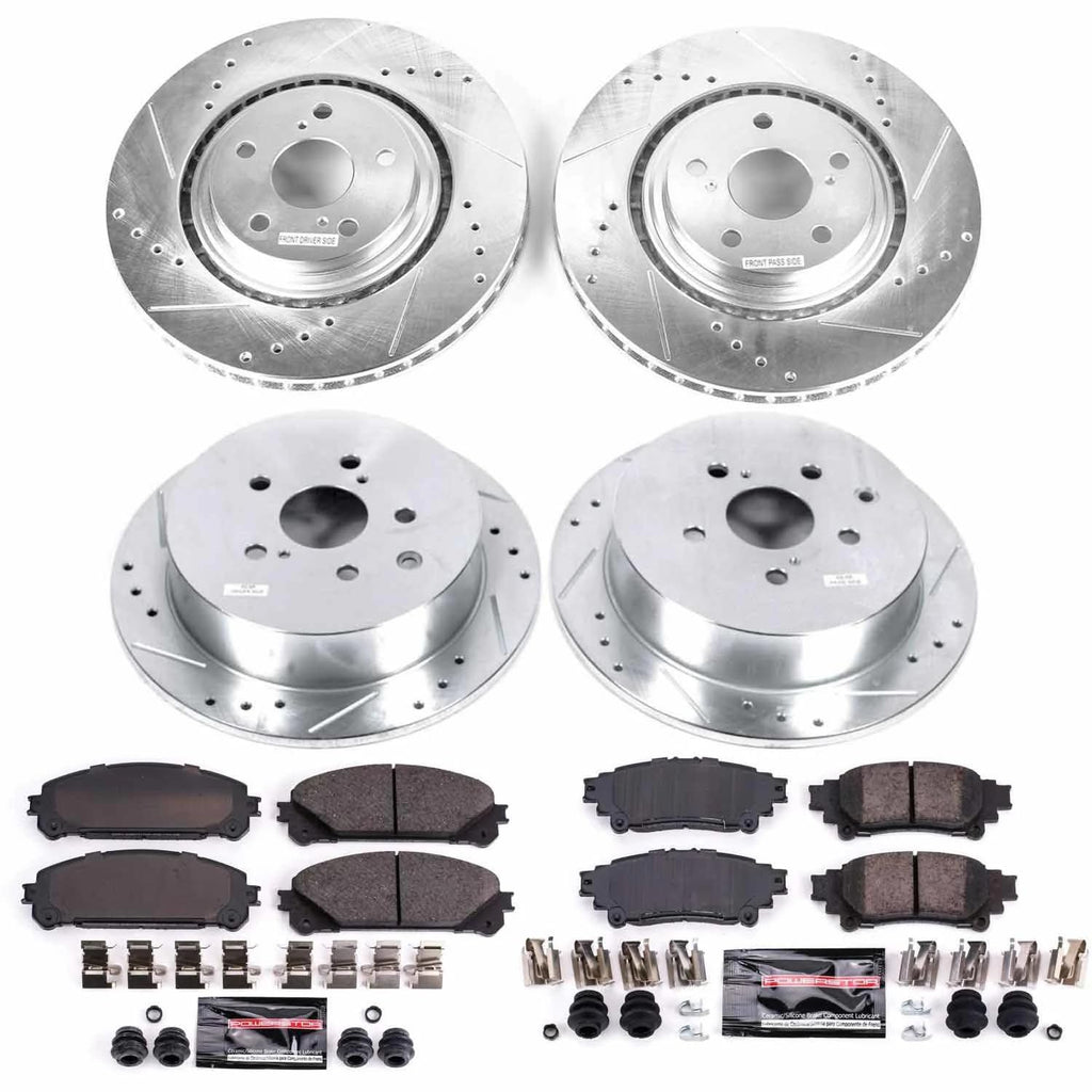Brake Pad & Rotor Kit Front & Rear E727606