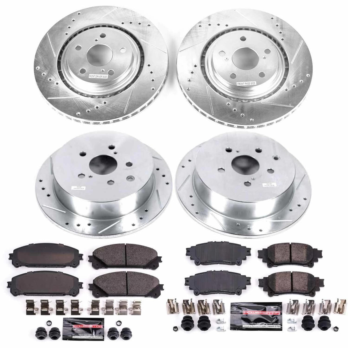 Brake Pad & Rotor Kit Front & Rear E727606