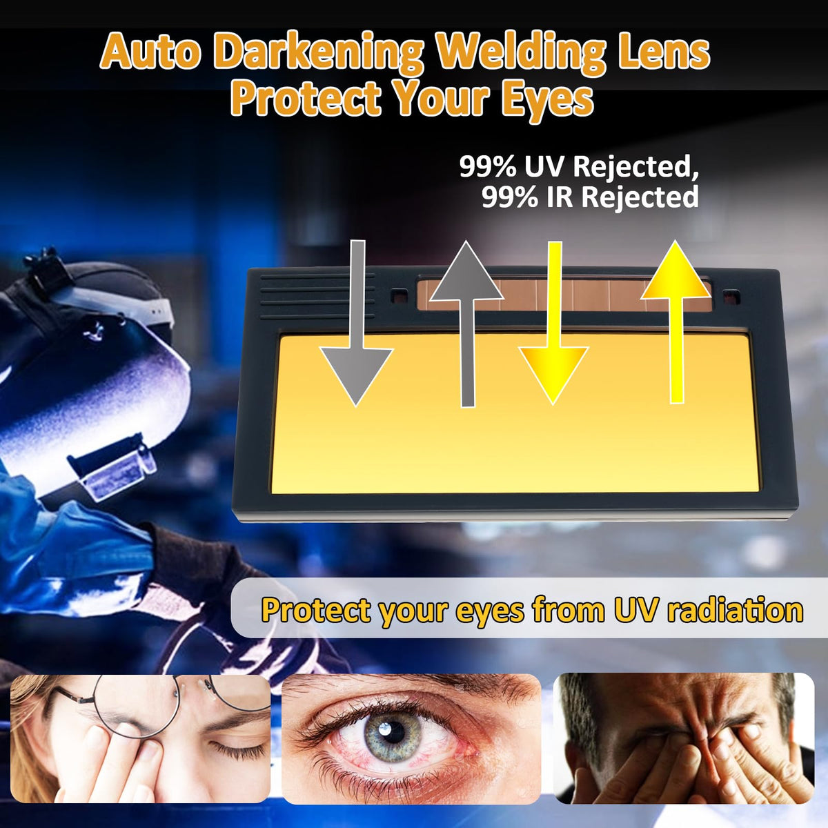 Auto Darkening Welding Lens Shade 5-13 X4284