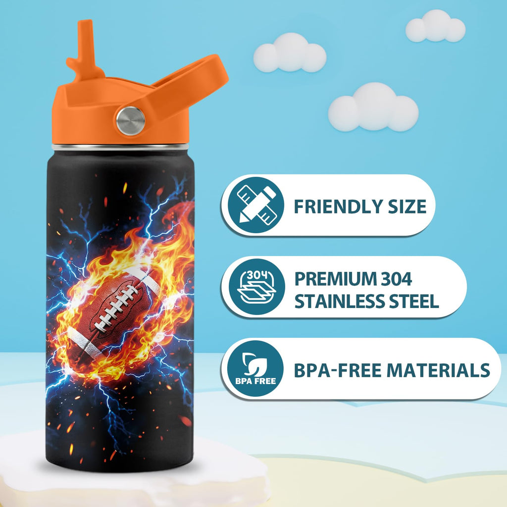 16 oz Stainless Steel Insulated Water Bottle with Straw Lid, 2 Pack G523
