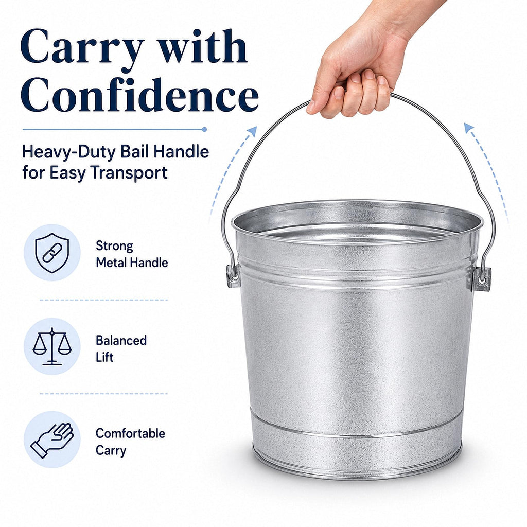 Galvanized Steel Airtight Storage Jar with Locking Lid D4871