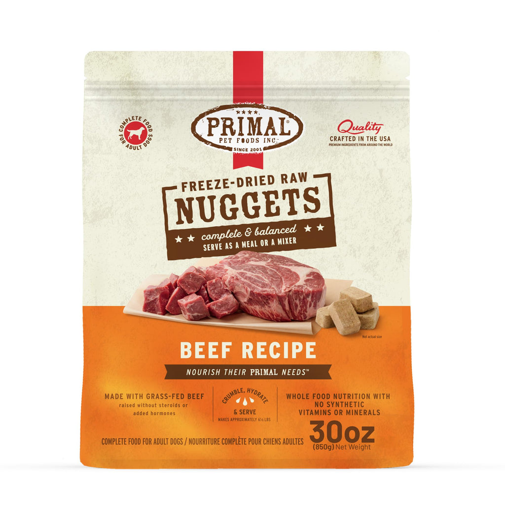 Freeze Dried Raw Dog Food Nuggets Beef 30 oz B50424