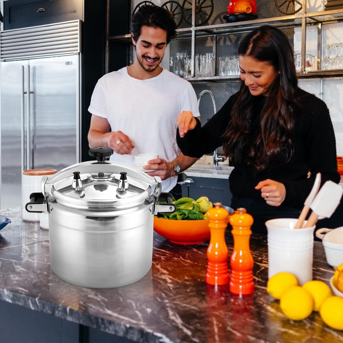 26 Quart Aluminum Stovetop Pressure Cooker H170238