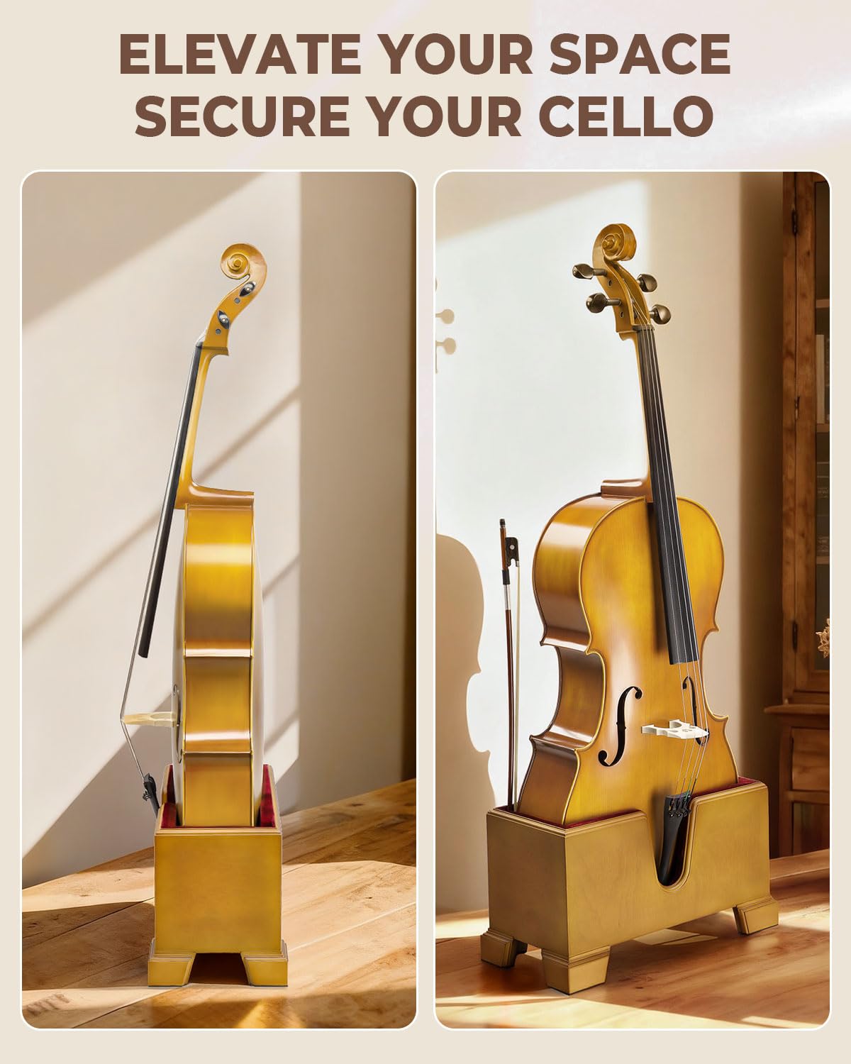 Cello Stand with Bow Holder C454404