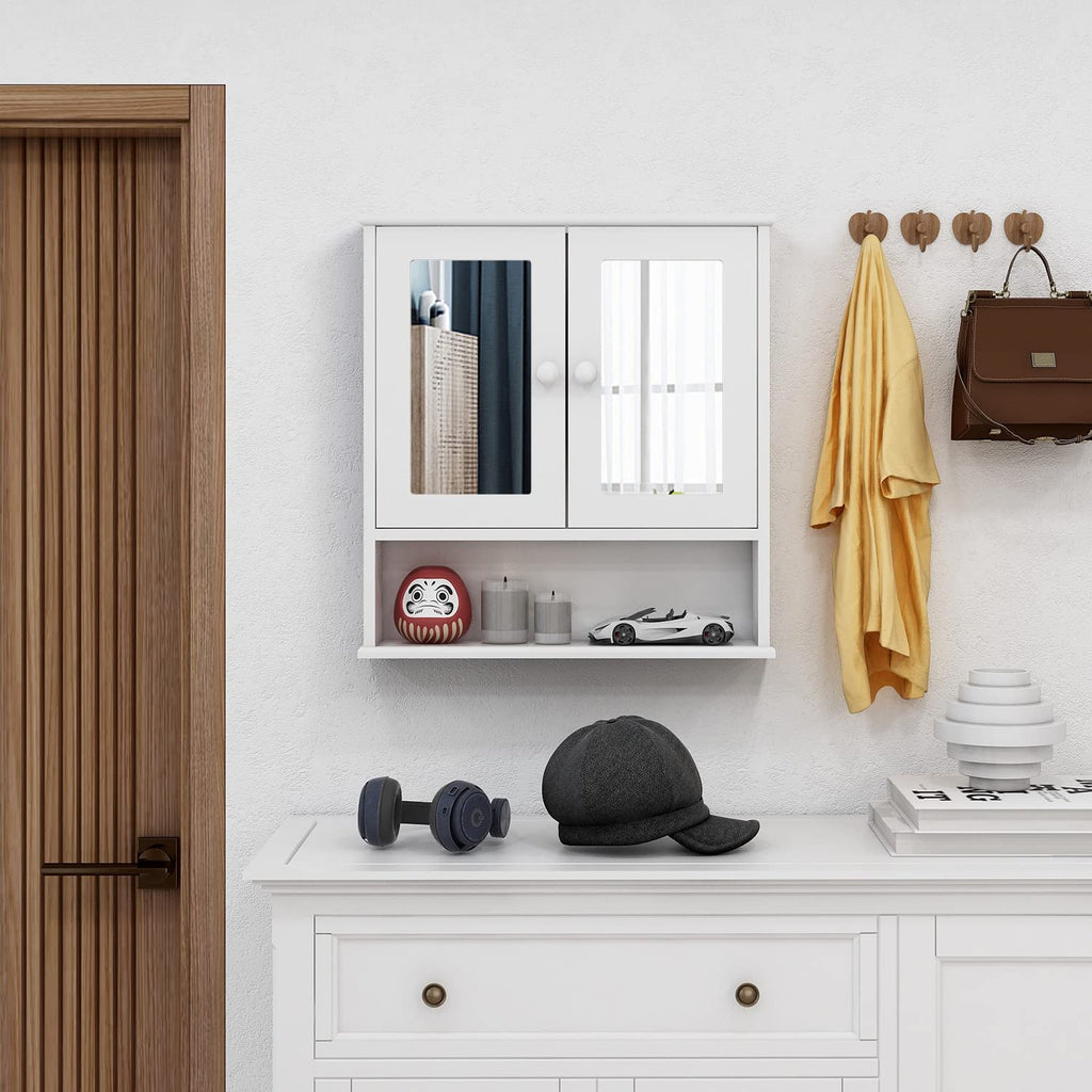 Medicine Cabinet with Mirror 2 Doors W409