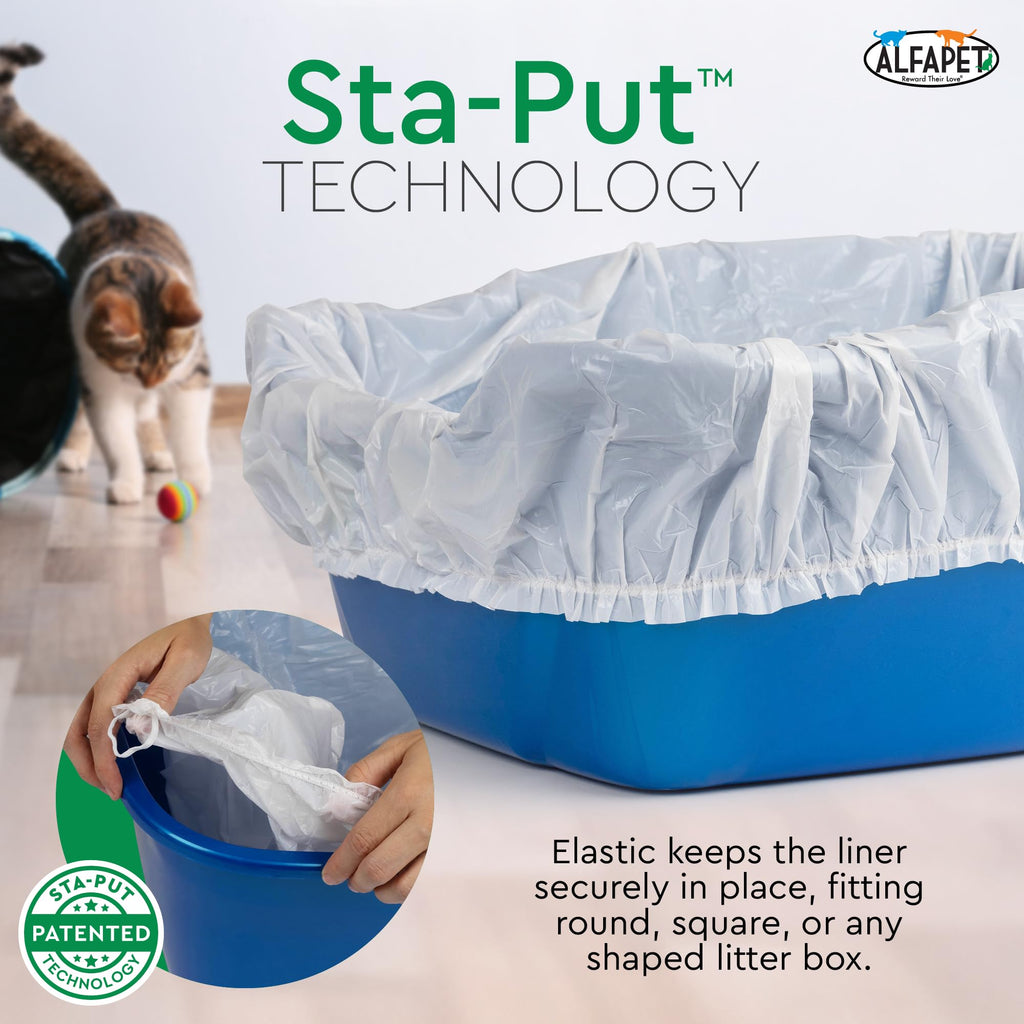 Super Jumbo 15Count Tear-Resistant Waterproof Cat Litter Box Liners E813