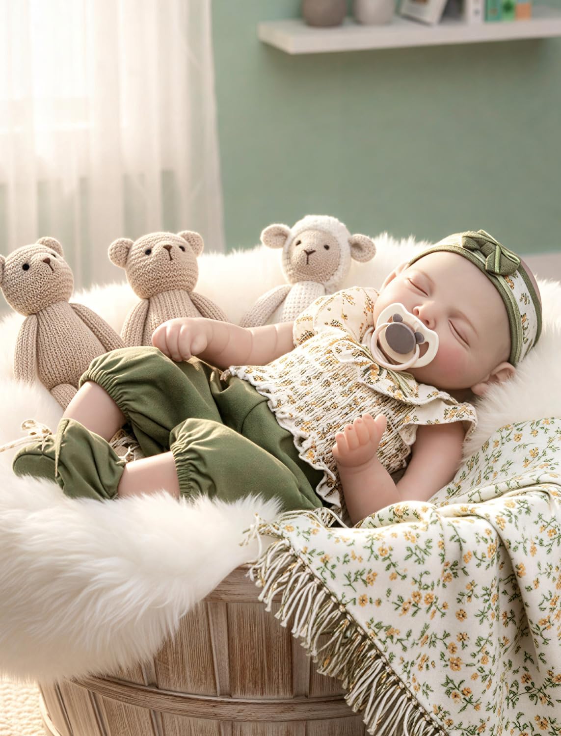 Realistic 20 Inch Baby Doll with Accessories T13385