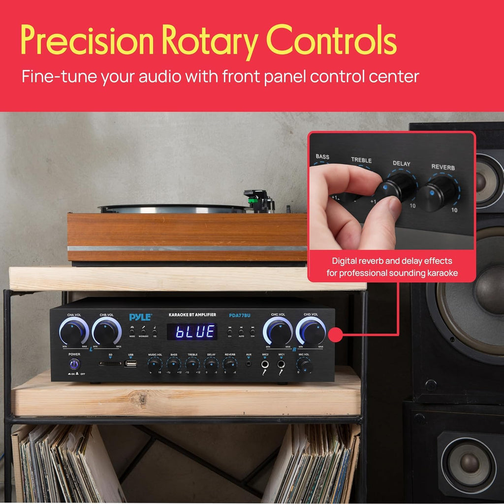 4 Channel 800 Watt Bluetooth Stereo Receiver W394