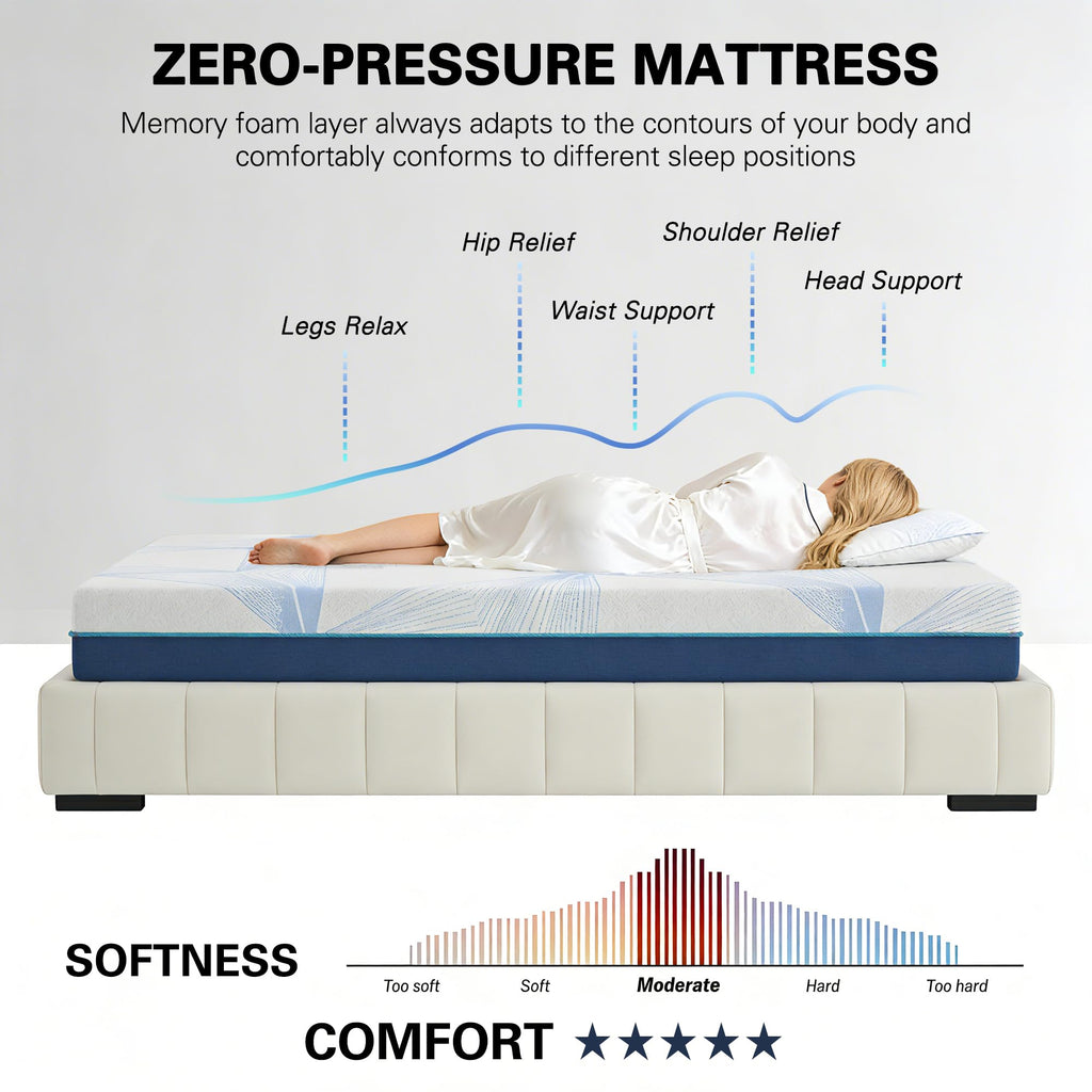 6 Inch Twin Memory Foam Mattress J6486