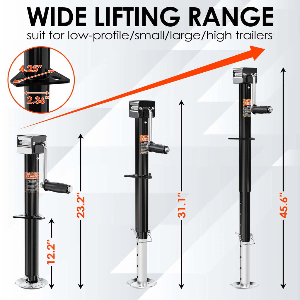 5000 lbs 15" Lift A-Frame Trailer Jack W649820