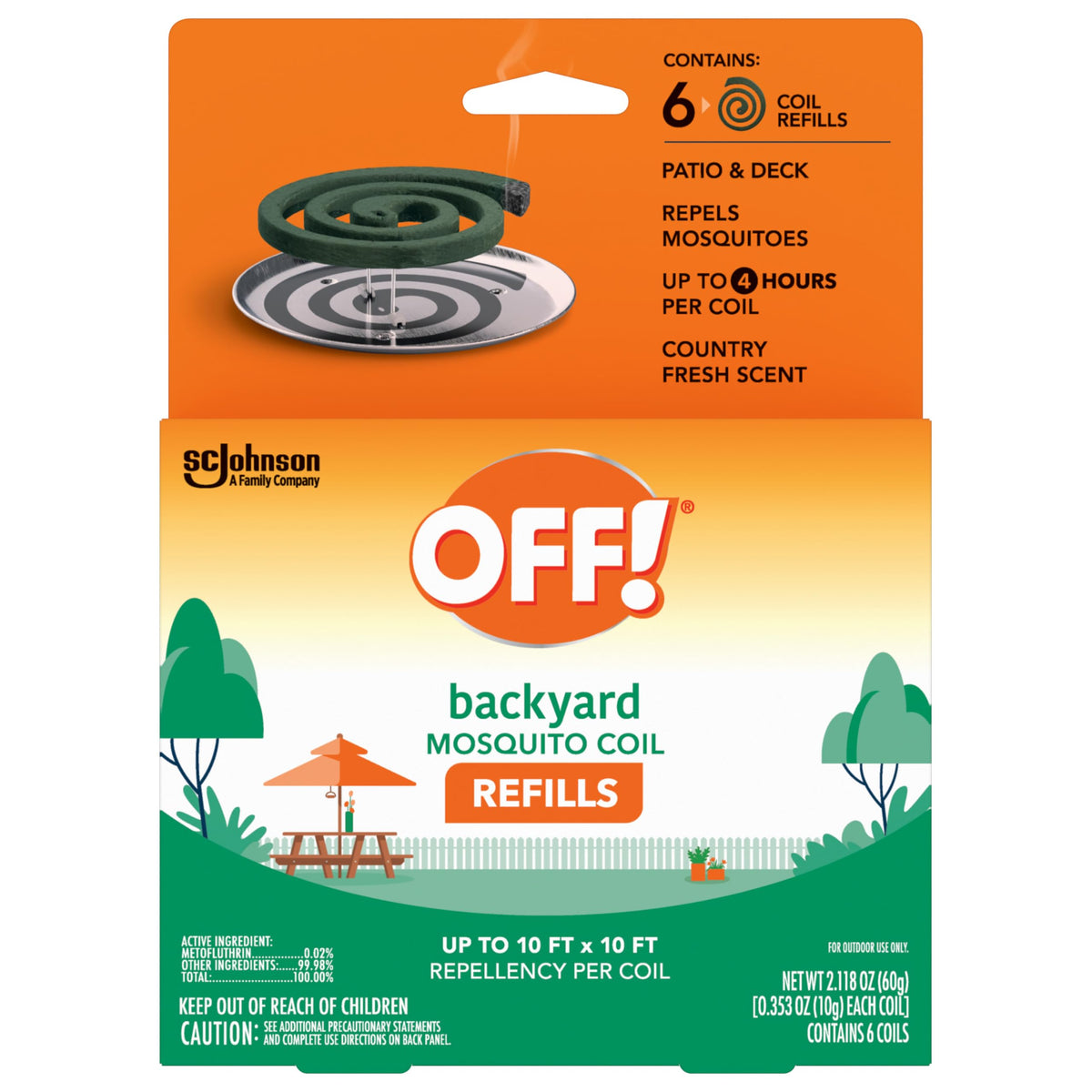 Mosquito Coil Refills 6 Count Pack of 2 T26527