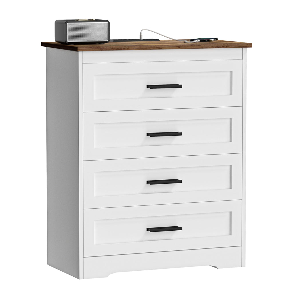 White 4 Drawer Dresser Q744968