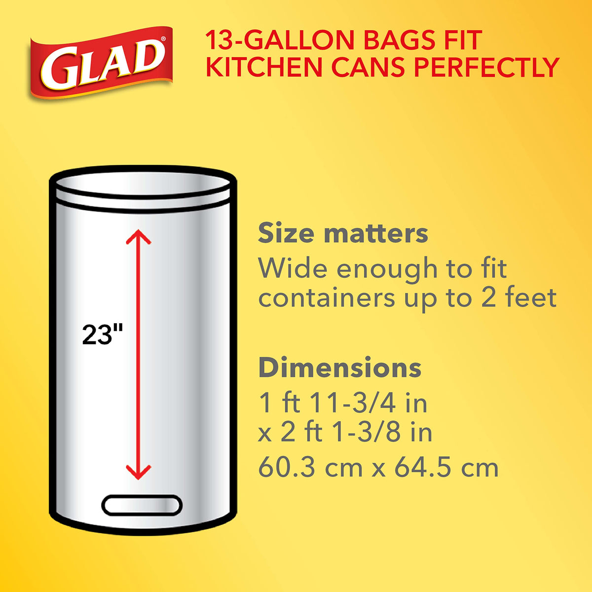 13 Gallon Unscented Quick-Tie Tall Kitchen Trash Bags 68 Count S42990