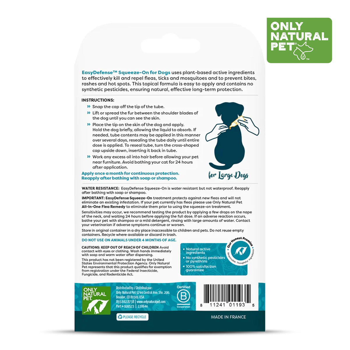 Flea and Tick Prevention for Large Breed Dogs T8324