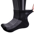 Bamboo Viscose Diabetic Socks, Black, Size 10-13, 5 Pairs Y4642