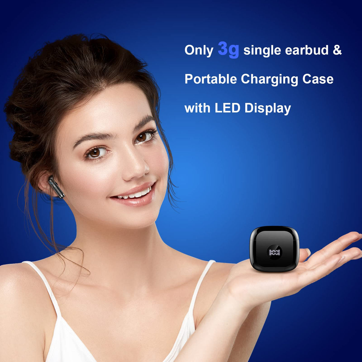Black and Purple Wireless Earbuds I40459