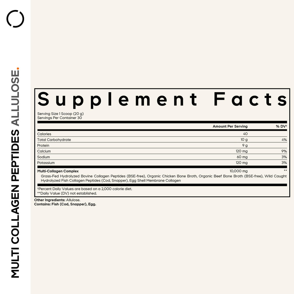Unflavored Multi Collagen Peptides Powder 21.16 Oz E992