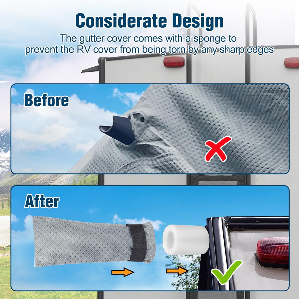 16-18ft Heavy Duty Waterproof RV Cover with Tire Cover H7939